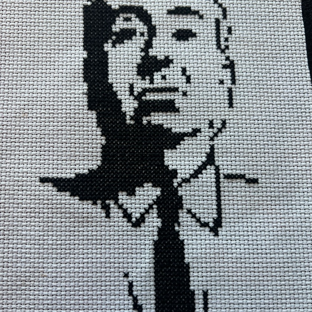 Alfred Hitchcock Cross Stitch